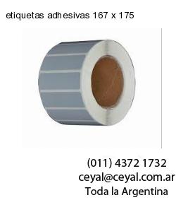 etiquetas adhesivas 167 x 175