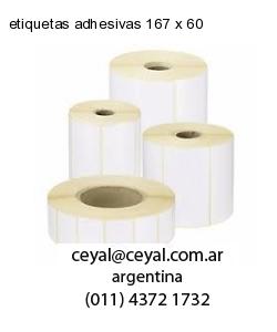etiquetas adhesivas 167 x 60