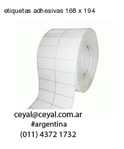 etiquetas adhesivas 168 x 194