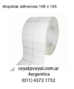 etiquetas adhesivas 168 x 196
