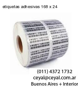 etiquetas adhesivas 168 x 24