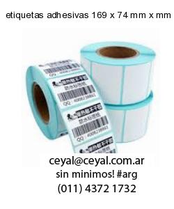 etiquetas adhesivas 169 x 74 mm x mm