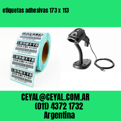 etiquetas adhesivas 173 x 113