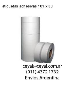 etiquetas adhesivas 181 x 33