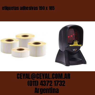 etiquetas adhesivas 190 x 185