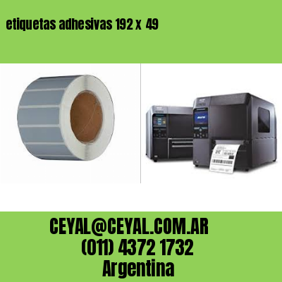etiquetas adhesivas 192 x 49
