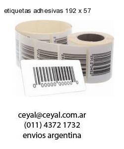 etiquetas adhesivas 192 x 57