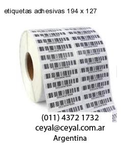 etiquetas adhesivas 194 x 127