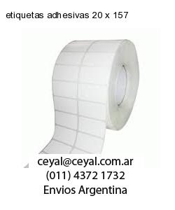 etiquetas adhesivas 20 x 157