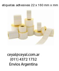etiquetas adhesivas 22 x 160 mm x mm
