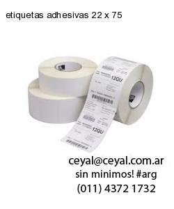 etiquetas adhesivas 22 x 75
