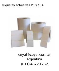 etiquetas adhesivas 23 x 104