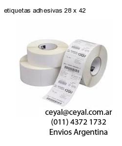 etiquetas adhesivas 28 x 42