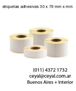etiquetas adhesivas 30 x 79 mm x mm