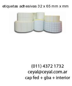 etiquetas adhesivas 32 x 65 mm x mm