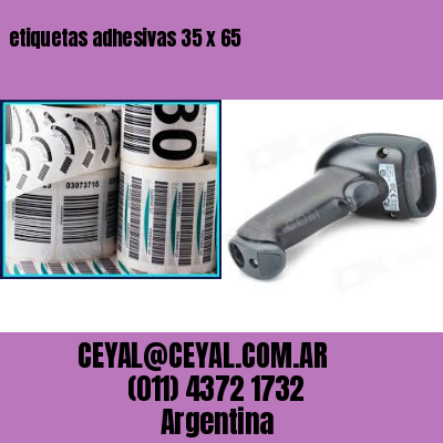 etiquetas adhesivas 35 x 65