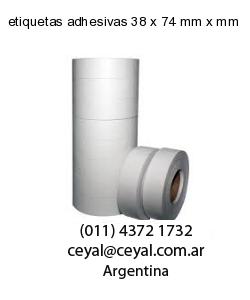 etiquetas adhesivas 38 x 74 mm x mm