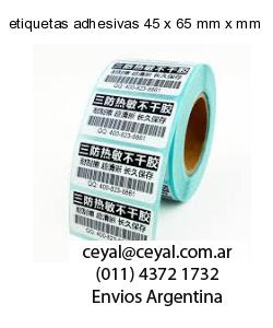 etiquetas adhesivas 45 x 65 mm x mm