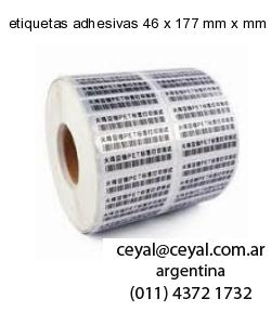 etiquetas adhesivas 46 x 177 mm x mm