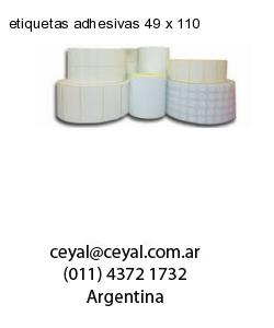 etiquetas adhesivas 49 x 110