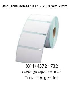 etiquetas adhesivas 52 x 38 mm x mm