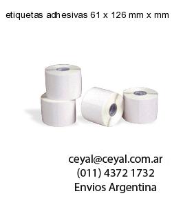 etiquetas adhesivas 61 x 126 mm x mm