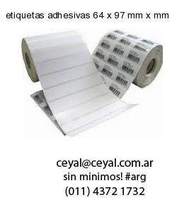 etiquetas adhesivas 64 x 97 mm x mm