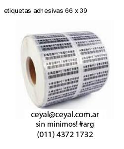 etiquetas adhesivas 66 x 39