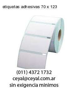 etiquetas adhesivas 70 x 123