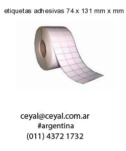 etiquetas adhesivas 74 x 131 mm x mm