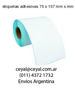 etiquetas adhesivas 75 x 157 mm x mm