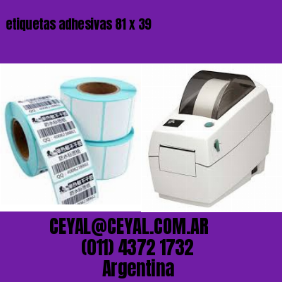 etiquetas adhesivas 81 x 39