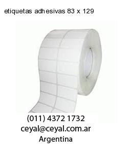 etiquetas adhesivas 83 x 129