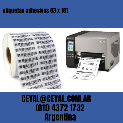 etiquetas adhesivas 83 x 181