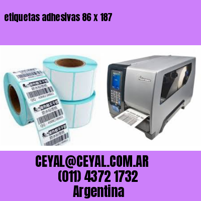 etiquetas adhesivas 86 x 187