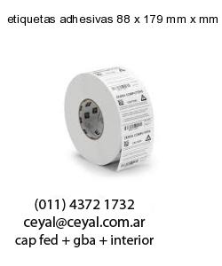 etiquetas adhesivas 88 x 179 mm x mm