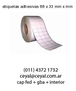 etiquetas adhesivas 88 x 33 mm x mm