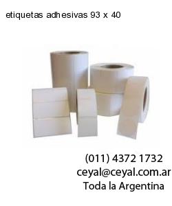 etiquetas adhesivas 93 x 40