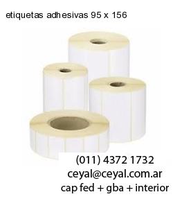 etiquetas adhesivas 95 x 156