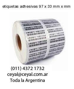 etiquetas adhesivas 97 x 33 mm x mm