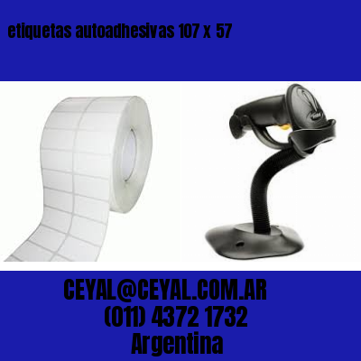 etiquetas autoadhesivas 107 x 57