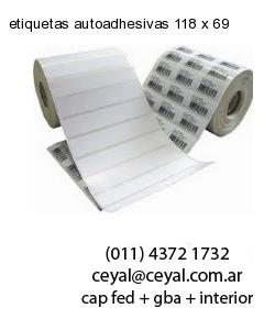 etiquetas autoadhesivas 118 x 69