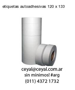 etiquetas autoadhesivas 120 x 133