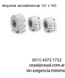 etiquetas autoadhesivas 121 x 160