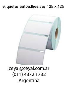 etiquetas autoadhesivas 125 x 125