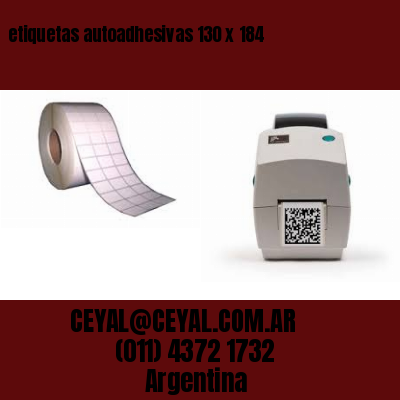 etiquetas autoadhesivas 130 x 184
