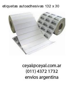 etiquetas autoadhesivas 132 x 30