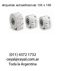 etiquetas autoadhesivas 136 x 169