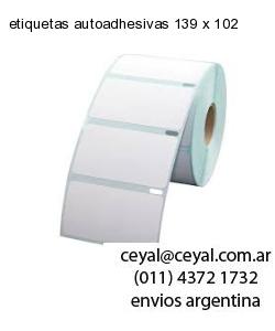 etiquetas autoadhesivas 139 x 102