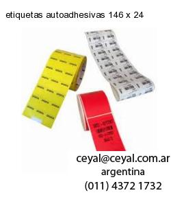 etiquetas autoadhesivas 146 x 24